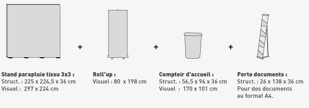stand parapluie droit personnalisé